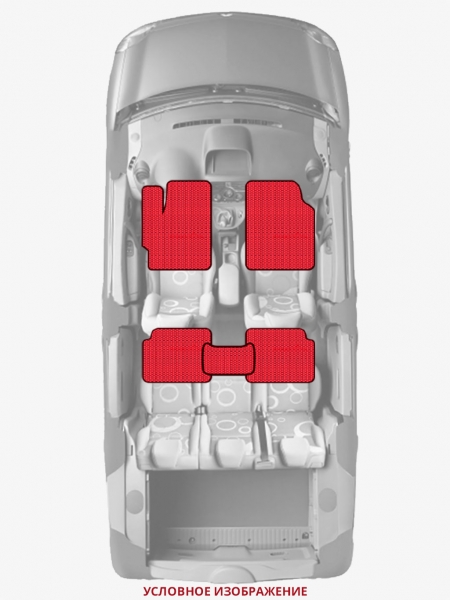 ЭВА коврики «Queen Lux» стандарт для Audi 200 (C3)